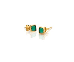 Strieborné náušnice Hot Diamonds X Gemstones Square DE771