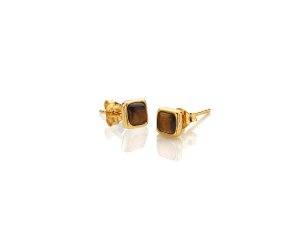 Strieborné náušnice Hot Diamonds X Gemstones Square DE772