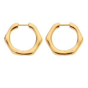 Strieborné pozlátené náušnice Hot Diamonds x Jac Jossa Soul DE726