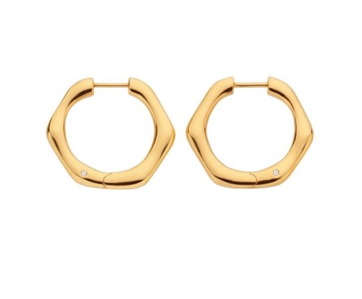 Strieborné pozlátené náušnice Hot Diamonds x Jac Jossa Soul DE726