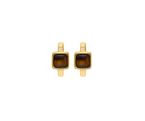 Strieborné náušnice Hot Diamonds X Gemstones Square DE769