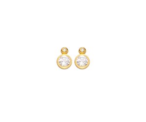 Strieborné náušnice Hot Diamonds X Gemstones Droplet DE774