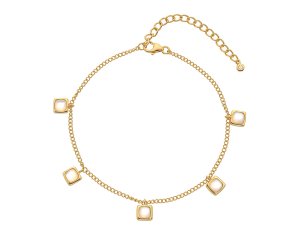 Strieborný náramok Hot Diamonds X Gemstones Square DL662