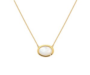 Strieborný náhrdelník Hot Diamonds X Gemstones Oval DN186