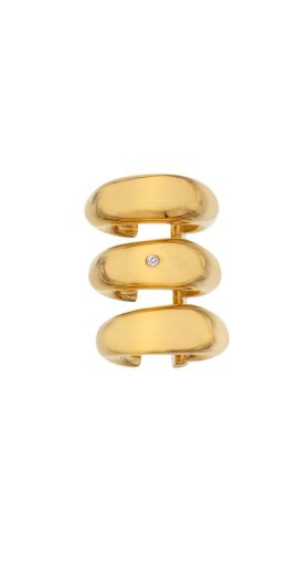 Strieborná single náušnica Cuff Hot Diamonds x Jac Jossa Soul DE664